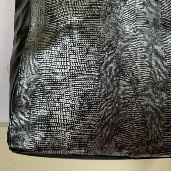 Ted Baker London Tote Bow Vegan Leather Shoulder Bag Large Snake skin Minimalist - Picture 9 of 16